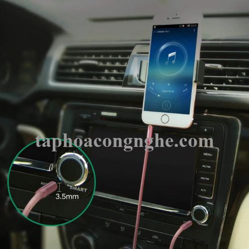 Ugreen 30813 0.5M màu Hồng Cáp âm thanh 2 đầu 3.5mm dương AV112 30030813